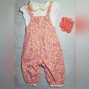 Gymboree "Freshly Picked" Bubble Overalls